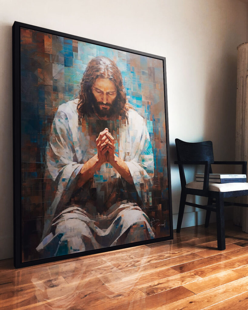 Quadro-Jesus-Grid-Art